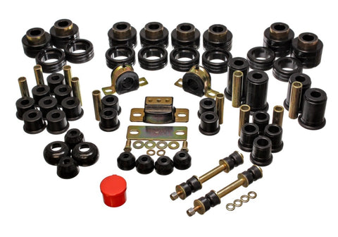 Energy Suspension 88-98 Chevy/GMC 2WD 1/2, 3/4, 1 Ton PickUp Black Hyper-flex Master Bushing Set - 3.18107G