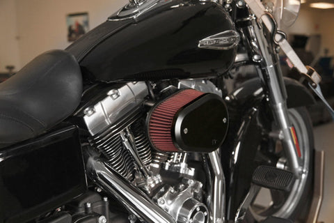 K&N 10-16 Harley Davidson Dyna Wide Glide Street Metal Custom Air Filter - RK-3932XB