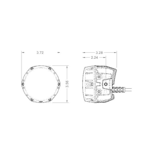 ARB NACHO Quatro Spot 4in. Offroad LED Light - Pair - PM431