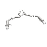 MagnaFlow Axle Back, SS, 3in, Competition, Dual Split Polished 4.5in Tip 2015 Ford Mustang GT V8 5.0 - 19103