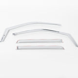 Putco 17-20 Ford SuperDuty - Crew Cab (Set of 4) Element Chrome Window Visors - 480065