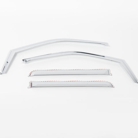 Putco 17-20 Ford SuperDuty - Crew Cab (Set of 4) Element Chrome Window Visors - 480065