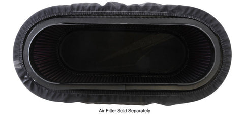 K&N Air Filter Wrap - Black - 4.313in Base ID x 4.75in Top ID x 6.75in H - 100-8521DK