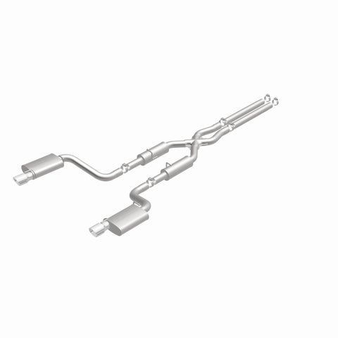 MagnaFlow 11-12 Dodge Charger SRT-8 Hemi Dual Split Rear Exit Stainless Cat-Back Performance Exhaust - 15494