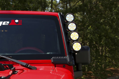 Rugged Ridge 07-18 Jeep Wrangler JK Elite Fast Track Windshield Light Bar Mount w/o Crossbar - 11232.52