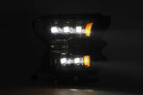 AlphaRex 17-20 Ford Raptor NOVA LED Proj Headlights Plank Style Alpha Black w/Activ Light/Seq Signal - 880163