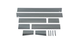 Putco 07-13 GMC Sierra Extended Cab 5.5ft Box - 6in Wide - 12pcs Black Platinum Rocker Panels - 9751212BP