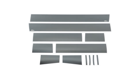 Putco 07-13 GMC Sierra Extended Cab 5.5ft Box - 6in Wide - 12pcs Black Platinum Rocker Panels - 9751212BP
