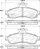 StopTech Street Brake Pads - Rear - 308.06280