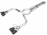 AWE 2024 Ford Mustang GT Fastback S650 RWD Track Edition Cat-Back Exhaust w/ Quad Diamond Black Tips - 3020-43650
