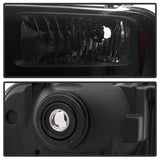 xTune Ford F250 F350 F450 Superduty Excursion 99-04 Headlights Black Smoked HD-JH-FF25099-HA-BSM - 9033001