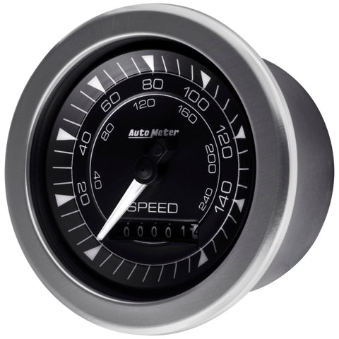 Autometer Chrono 3-3/8in 160MPH Electric Programmable Speedometer Gauge - 8188