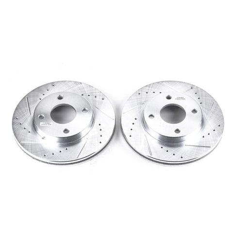 Power Stop 00-04 Ford Focus Front Evolution Drilled & Slotted Rotors - Pair - AR8161XPR