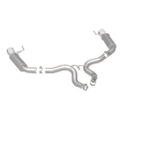 MagnaFlow Axle Back, SS, 3in, Competition, Dual Split Polished 4.5in Tip 2015 Ford Mustang GT V8 5.0 - 19103