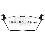 EBC 2019+ Ram 1500 (DT) 3.6L Ultimax Rear Brake Pads - UD2169