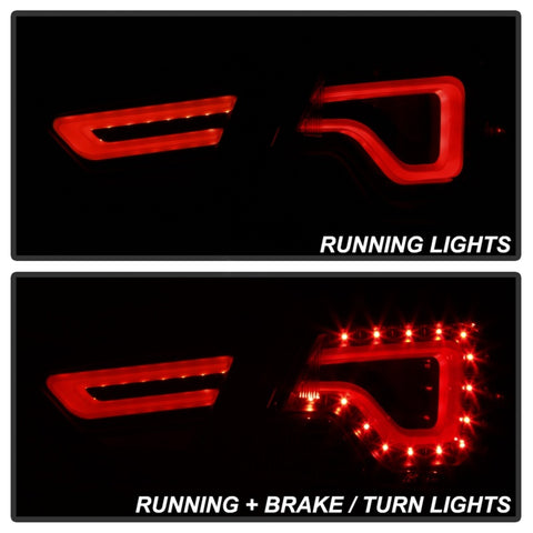 xTune 14-18 Chevy Impala (Excl 14-16 Limited) LED Tail Lights - Black Smoke (ALT-JH-CIM14-LBLED-BSM) - 9042164