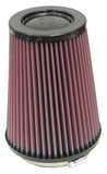 K&N Round Tapered Universal Air Filter 4 inch Flange 5 3/8 inch Base 4 inch Top 7 inch Height - RP-4970