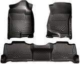 Husky Liners 07-13 GM Escalade/Suburban/Yukon WeatherBeater Black Front & 2nd Seat Floor Liners - 98251