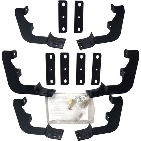Westin 2015-2018 Chevrolet/GMC Colorado/Canyon Crew Cab Premier Oval Nerf Step Bar Mount Kit - Black - 22-2075