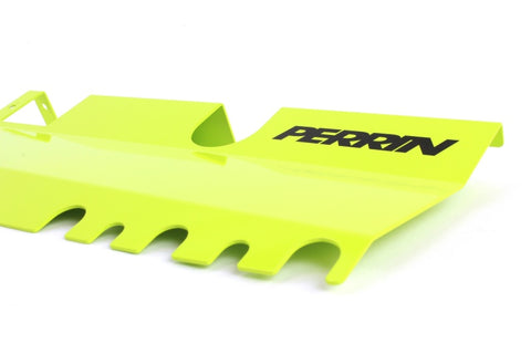 PERRIN 15-21 WRX/STI Radiator Shroud (With OEM Intake Scoop) - Neon Yellow - PSP-ENG-512-4NY