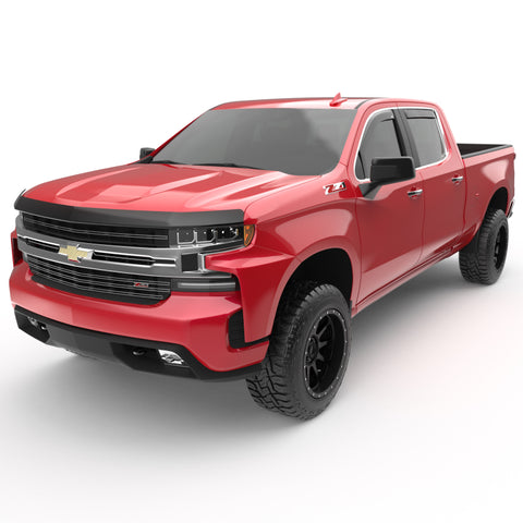 EGR 2019 Chevy 1500 Double Cab In-Channel Window Visors - Matte - 571895