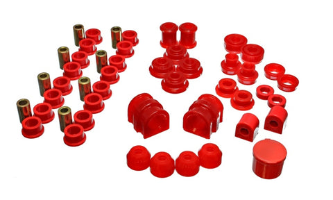Energy Suspension 91-02 Saturn S Series Coupe/Sedan/Wagon Red Hyper-Flex Master Bushing Set - 18.18101R