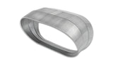 Vibrant Vertical 304 SS Oval Pie Cuts 4.0in OD Tight 45 Degree Elbow - 13591