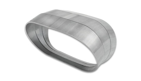 Vibrant Vertical 304 SS Oval Pie Cuts 4.0in OD Tight 45 Degree Elbow - 13591