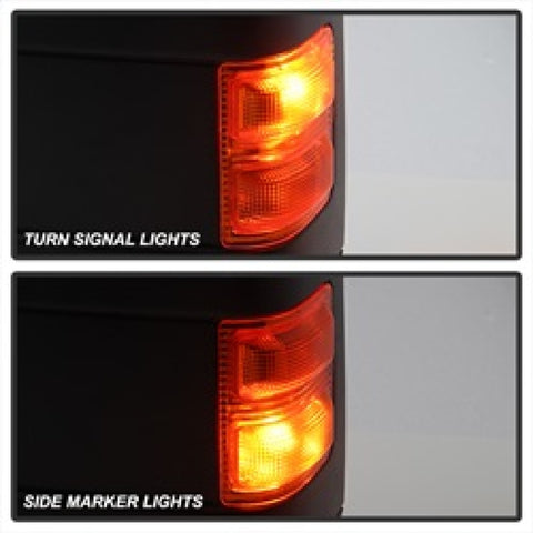 xTune Ford Superduty 08-15 L&R Extendable Power Heated Adjust Mirror Amber MIR-FDSD08S-PW-AM-SET - 9935756