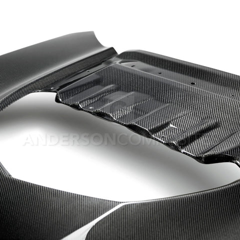 Anderson Composites 2017-2018 Chevrolet Camaro ZL1 1LE Type-OE Style Double Sided Carbon Fiber Hood - AC-HD17CHCAMZL-OE-DS