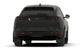 Rally Armor 21-26 Ford Mustang Mach-E/GT/Rally Black Mud Flap w/White Logo - MF96-UR-BLK-WH
