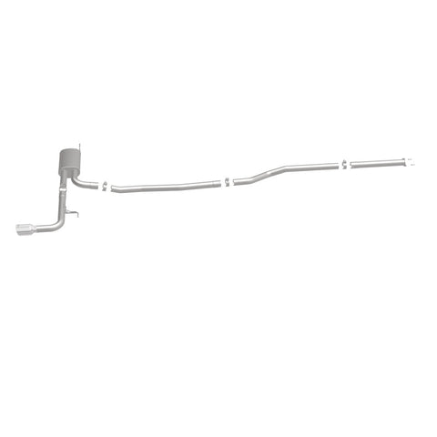 MagnaFlow Cat Back, SS, 2.5in, Street, Single Straight Pass. Polished 4in Tip, 2015 Ford Fusion 2.5L - 19096