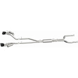 MagnaFlow 20-21 Ford Explorer 3.0L V6 Dual Exit Quad Black Chrome Tip Street Series Cat-Back Exhaust - 19515