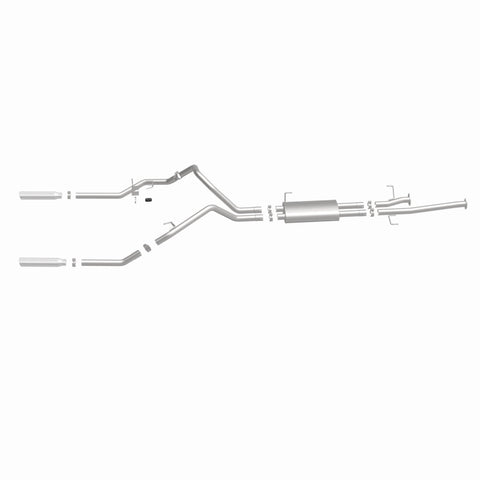 MagnaFlow 14 Toyota Tundra V8 4.6L/5.7L Stainless Cat Back Exhaust Dual Split Rear Exit - 15305