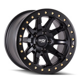 Dirty Life 9304 DT-2 20x9 / 6x135 BP / 12mm Offset / 87.1mm Hub Matte Black Wheel - Beadlock - 9304-2936MB12