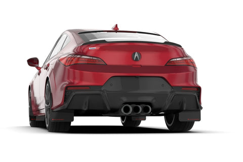 Rally Armor 23-26 Acura Integra Type S Black Mud Flap w/Dark Grey Logo - MF129-UR-BLK-DGRY