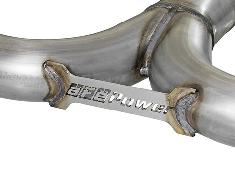 aFe MACH Force-Xp 3in to 2-1/2in Stainless Steel Axle-Back Black Exhaust - 15-17 Volkswagen GTI - 49-36417-B