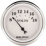 Autometer Old Tyme White 5 Piece Kit (MPH/FUEL/OILP/WTMP/BAT) 59-60 Chevy Car Direct-Fit Dash Kit - 7034-OTW