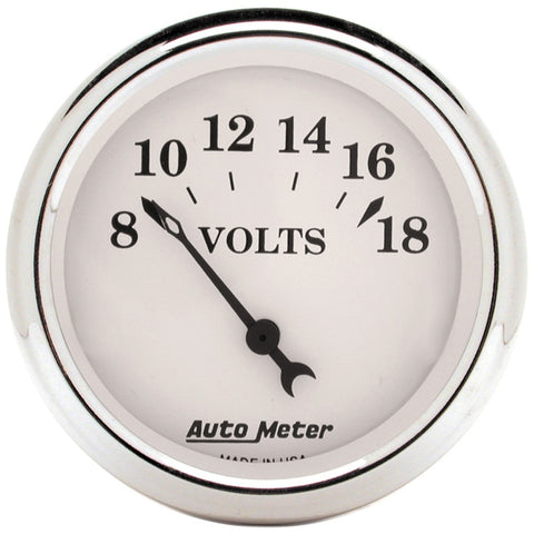 Autometer Old Tyme White 5 Piece Kit (MPH/FUEL/OILP/WTMP/BAT) 59-60 Chevy Car Direct-Fit Dash Kit - 7034-OTW