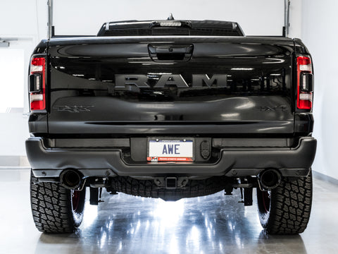 AWE Tuning 2021 RAM 1500 TRX 0FG Cat-Back Exhaust - Diamond Black Tips - 3015-33005