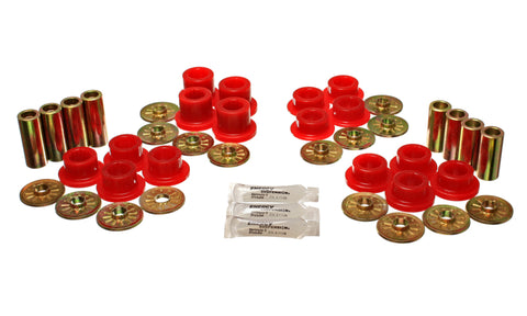 Energy Suspension 92-02 Dodge Viper Red Rear Control Arm Bushing Set - 5.3126R