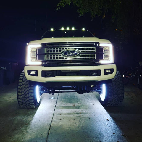 Oracle LED Illuminated Wheel Rings - Double LED - White - 4228-001