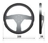 Sparco Steering Wheel 383 Suede Black - 015R383PSN
