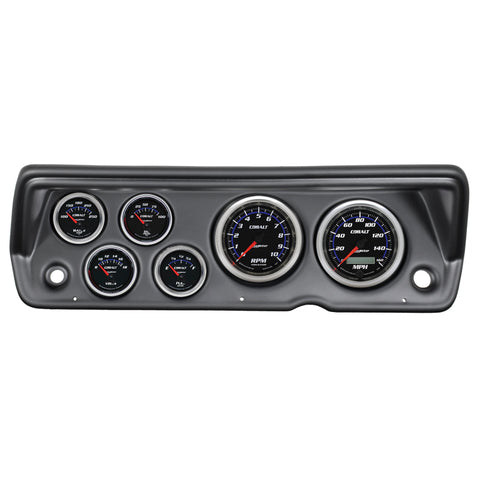 Autometer Cobalt 70-76 Duster/ Demon/ Dart Dash Kit 6pc Tach / MPH / Fuel / Oil / WTMP / Volt - 7031-CB