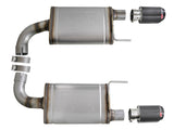aFe MACH Force Xp SS Axle Back Exhaust System w/ Carbon Fiber Tips 15-17 Ford Mustang GT V8-5.0L - 49-43105-C