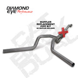 Diamond Eye KIT 4in CB MFLR RPLCMENT PIPE DUAL SS: 03-07 FORD 6.0L F250/F350 - K4340S-RP