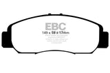 EBC 13+ Honda Civic Sedan 1.8 Natural Gas Ultimax2 Front Brake Pads - UD1608