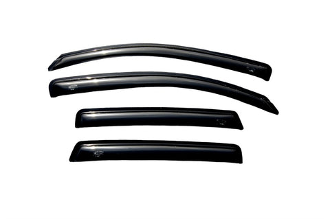 AVS 07-12 Dodge Caliber Ventvisor Outside Mount Window Deflectors 4pc - Smoke - 94323