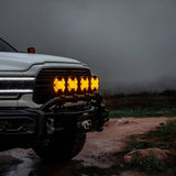 KC HiLiTES SlimLite 8in. LED Light Shield Driving (Shield Only) - Amber - 5211