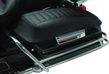 Mustang 80-07 Harley Early FL Touring Road King Saddlebag Lid Covers w/Blk Pearl Studs - Black - 77600